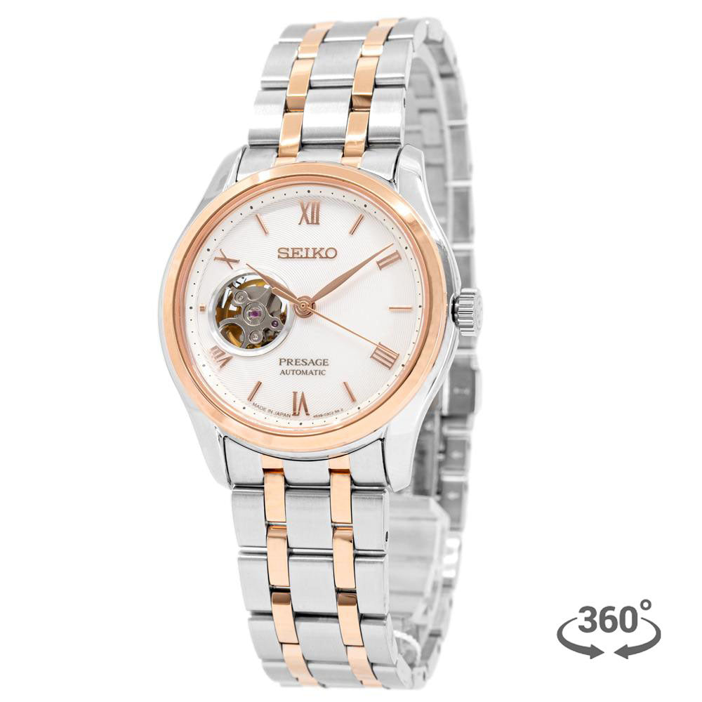 SSA412J1-Seiko Men's SSA412J1 Presage Open Hearth Rose Watch