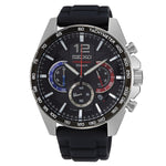 SSB347P1-Seiko Men's SSB347P1 Discover More Black Dial Watch