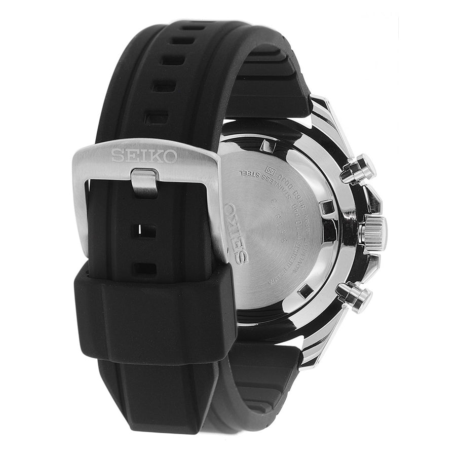 SSB347P1-Seiko Men's SSB347P1 Discover More Black Dial Watch