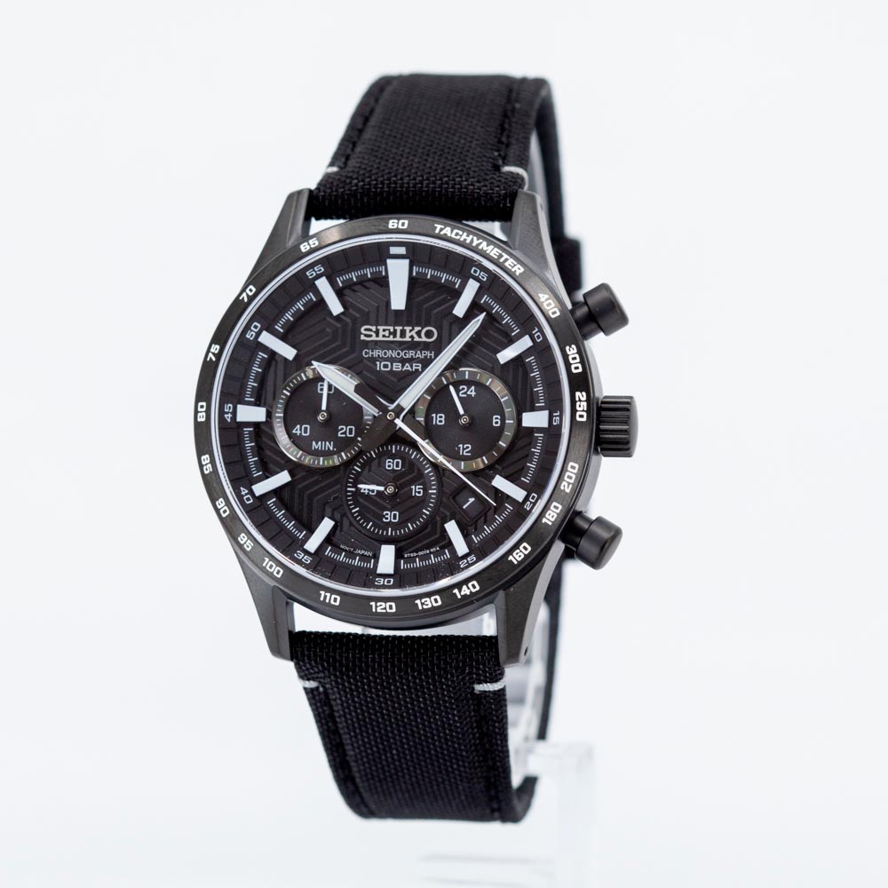 SSB417P1-Seiko Men's SSB417P1 Sport Chronograph Black Dial Watch