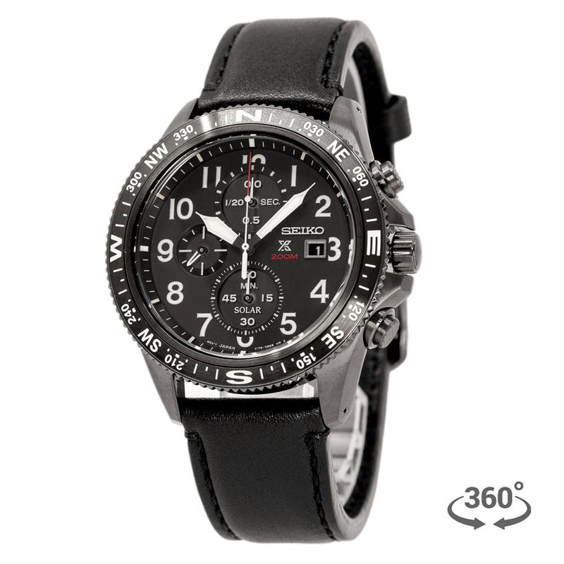 SSC707P1-Seiko Men's SSC707P1 Prospex Solar Chronograph Black Watch
