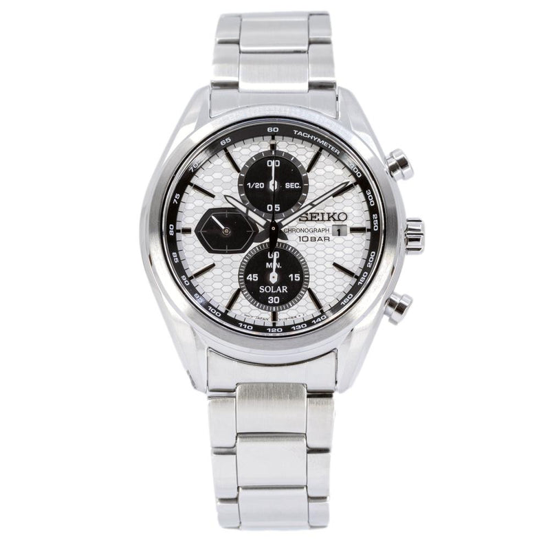 Seiko Men\'s SSC769P1 Sport Solar White Dial Watch