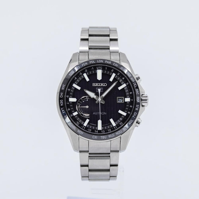 SSE161J1-Seiko Men's SSE161J1 Astron GPS Solar Black Dial Solar