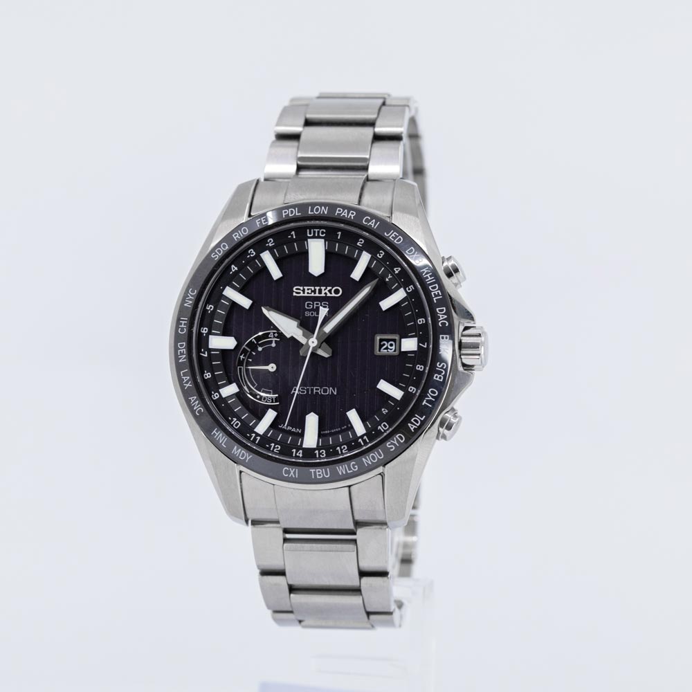 SSE161J1-Seiko Men's SSE161J1 Astron GPS Solar Black Dial Solar