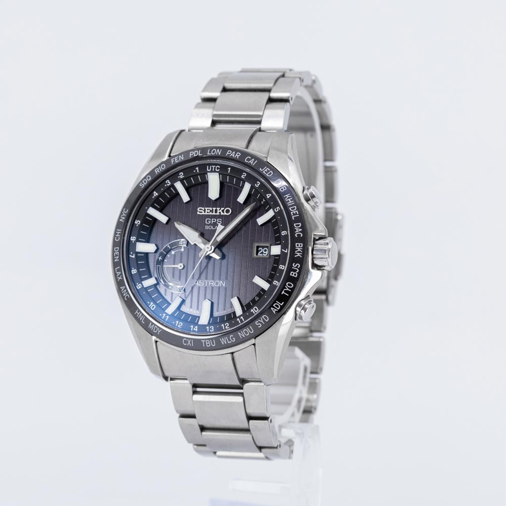 SSE161J1-Seiko Men's SSE161J1 Astron GPS Solar Black Dial Solar