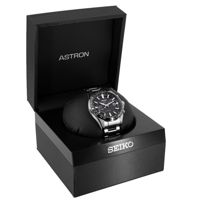 SSE161J1-Seiko Men's SSE161J1 Astron GPS Solar Black Dial Solar