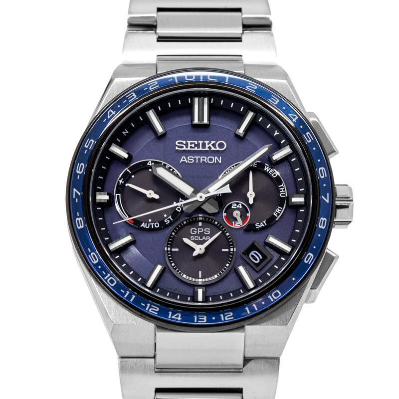 SSH109J1-Seiko Men's SSH109J1 Astron Chrono Solar Blue Dial Watch