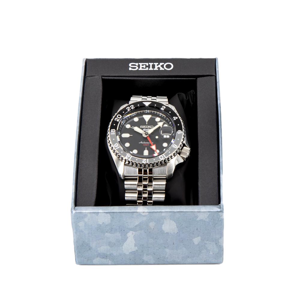 SSK001K1-Seiko Men's SSK001K1 Sports Black Dial GMT Watch