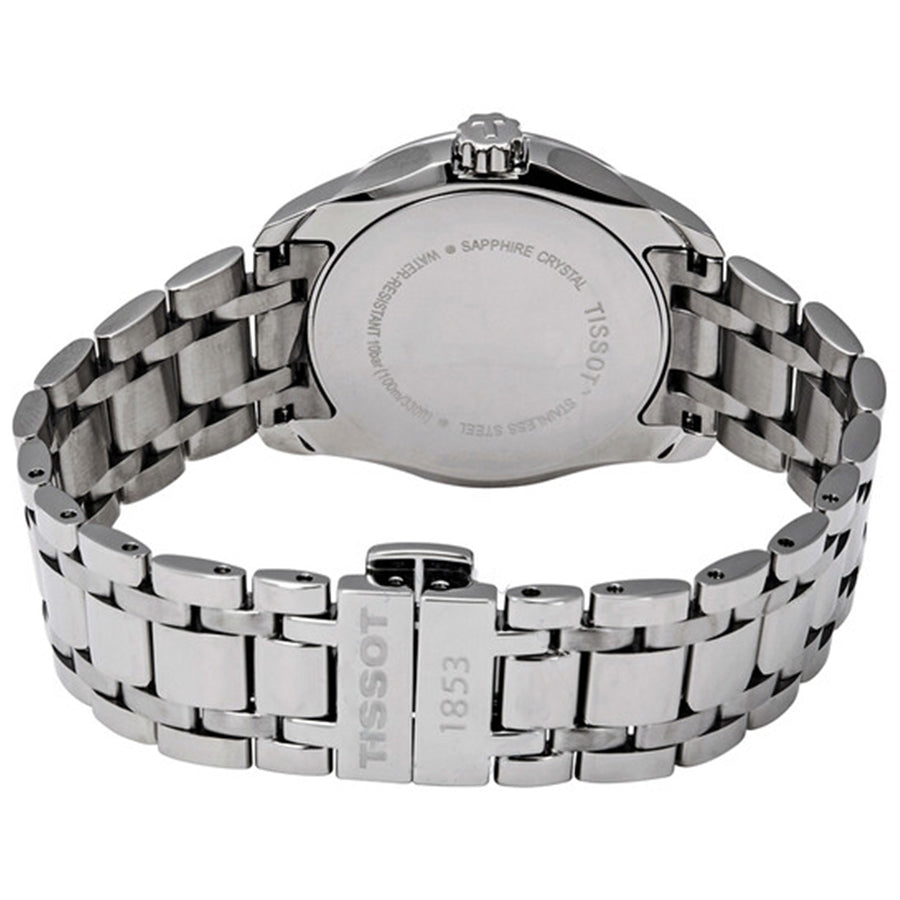 T0352106101100-Tissot Ladies T035.210.61.011.00 Couturier White Dial Watch