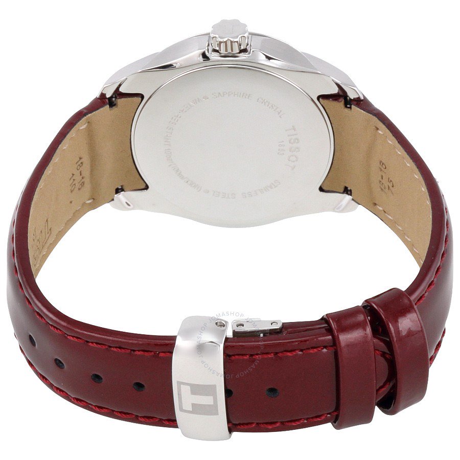 T0352101637100-Tissot Ladies T035.210.16.371.00 Couturier Red Dial Watch