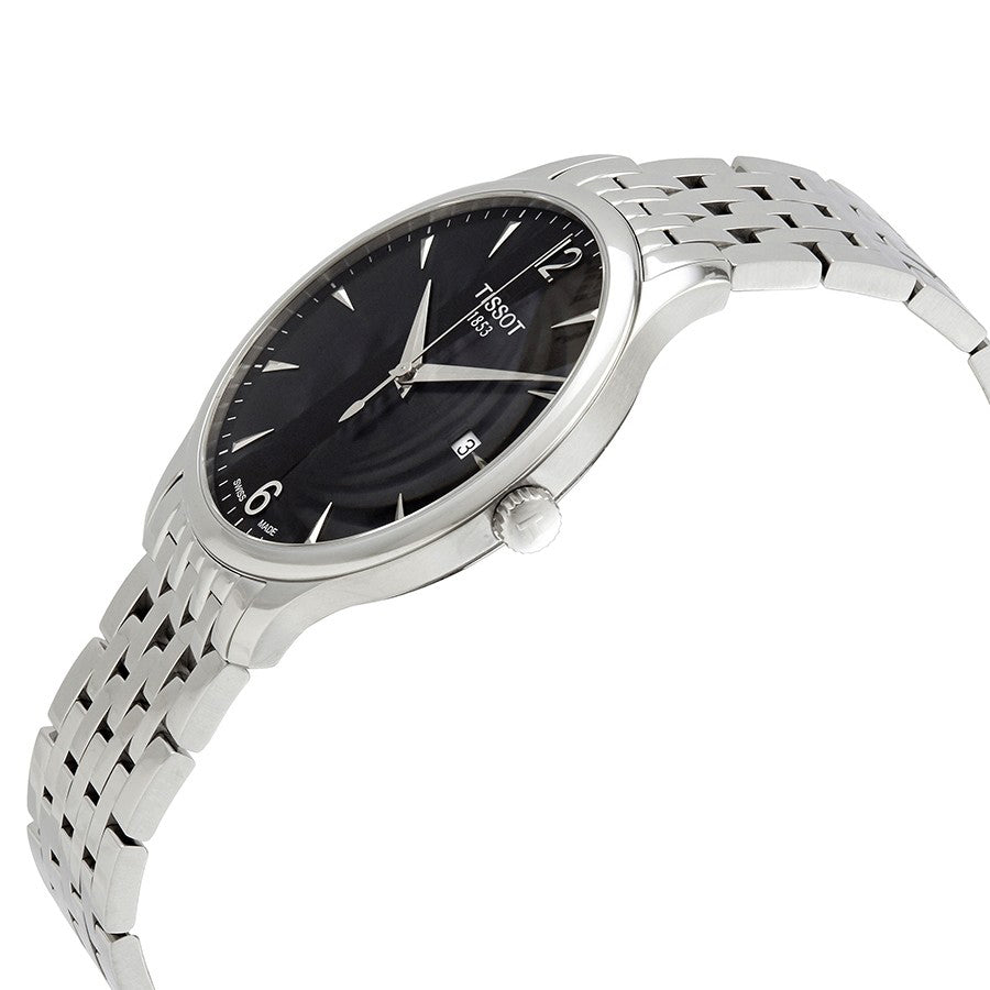 T0636101105700-Tissot Men's T063.610.11.057.00 Tradition Black Dial Watch