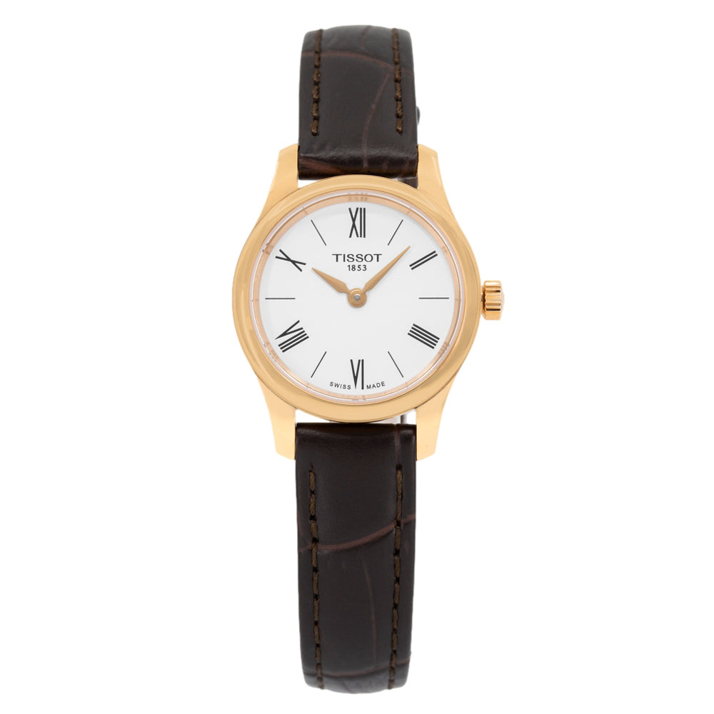 T0630093601800-Tissot Ladies T063.009.36.018.00 Tradition 5.5 PVD Watch