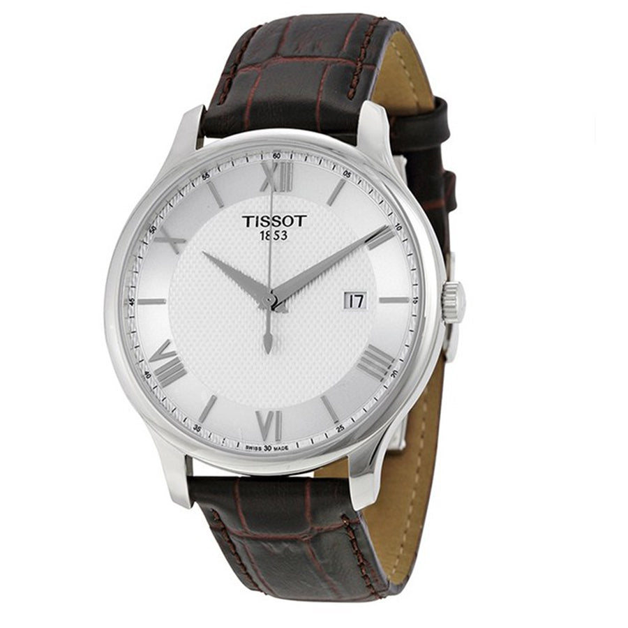 T0636101603800-Tissot Men's T063.610.16.038.00 Tradition Silver Dial Watch