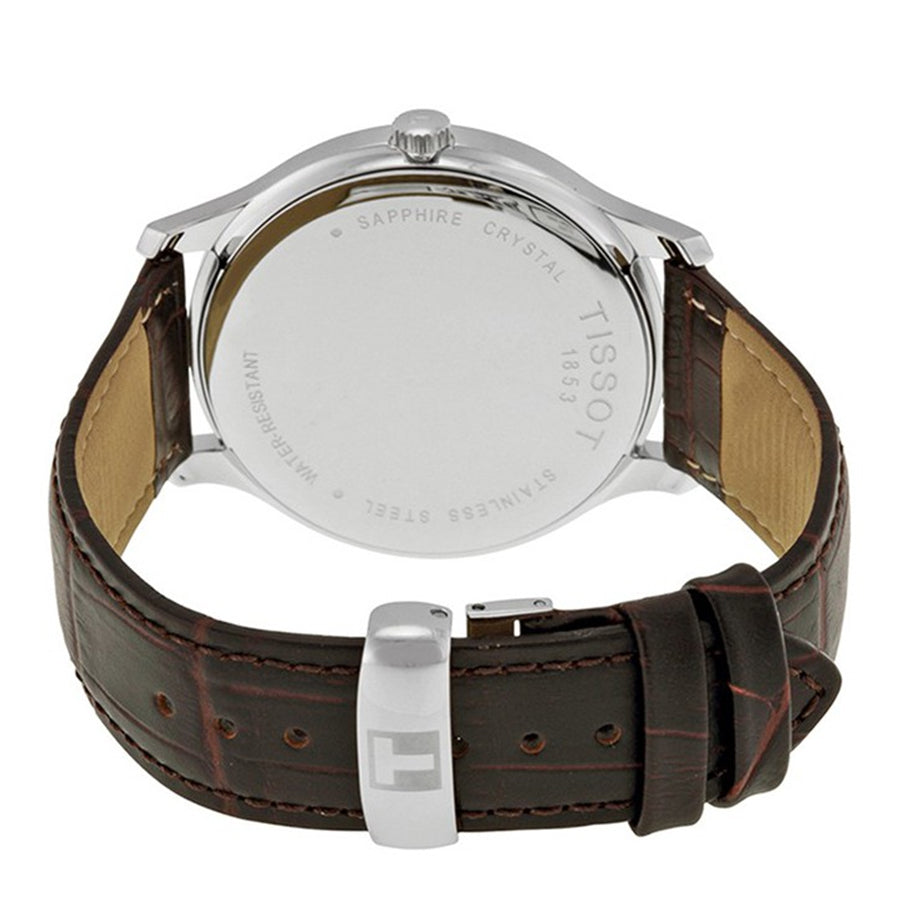 T0636101603800-Tissot Men's T063.610.16.038.00 Tradition Silver Dial Watch