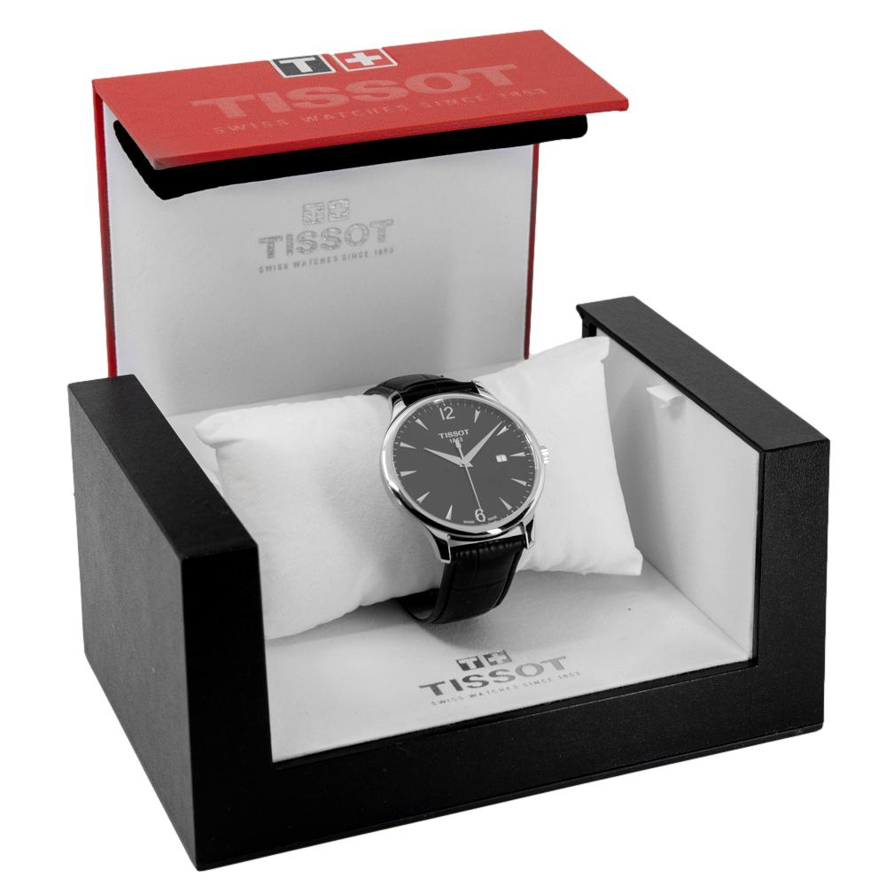 T0636101605700-Tissot Men's T063.610.16.057.00 Tradition Black Dial Watch