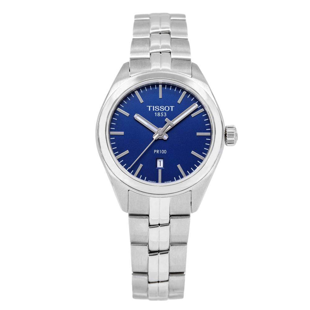 T1012101104100-Tissot Ladies 	T101.210.11.041.00 PR100 Blue Dial Watch
