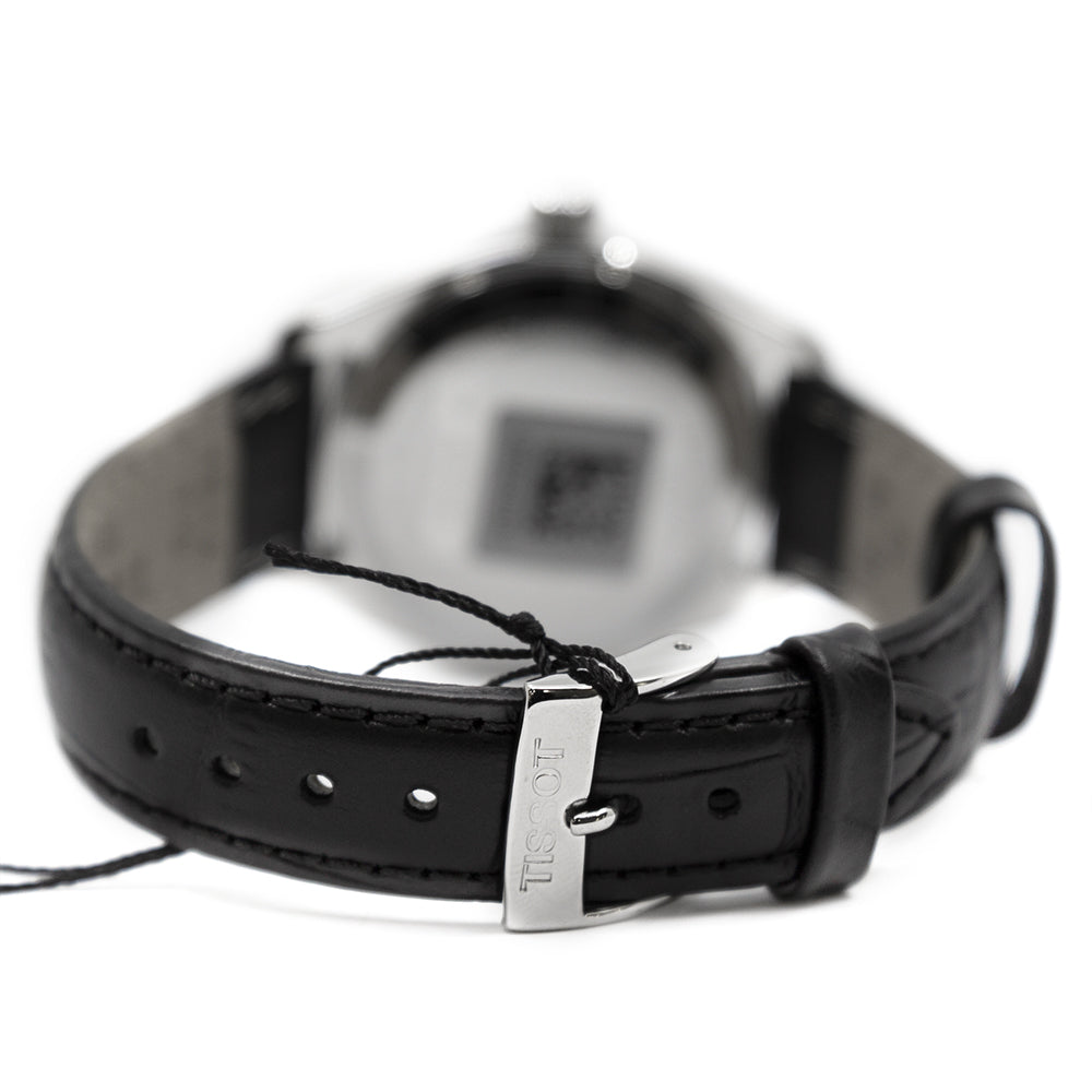T1012101605100-Tissot Ladies T101.210.16.051.00 T-Classic Black Dial  Watch