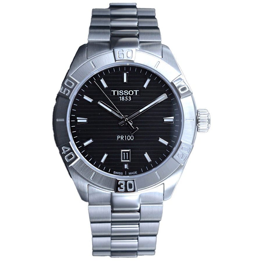 T1016101105100-Tissot T101.610.11.051.00 PR 100 Sport Black Dial Watch 