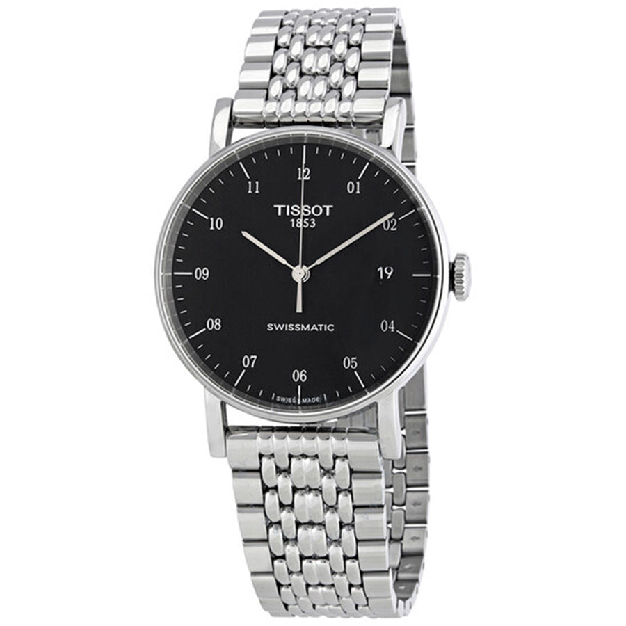 T1094071105200-Tissot Men's T109.407.11.052.00 Everytime Black Dial Watch