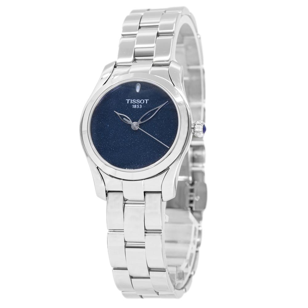 T1122101104100-Tissot Ladies T112.210.11.041.00 T-Wave Blue Dial Watch