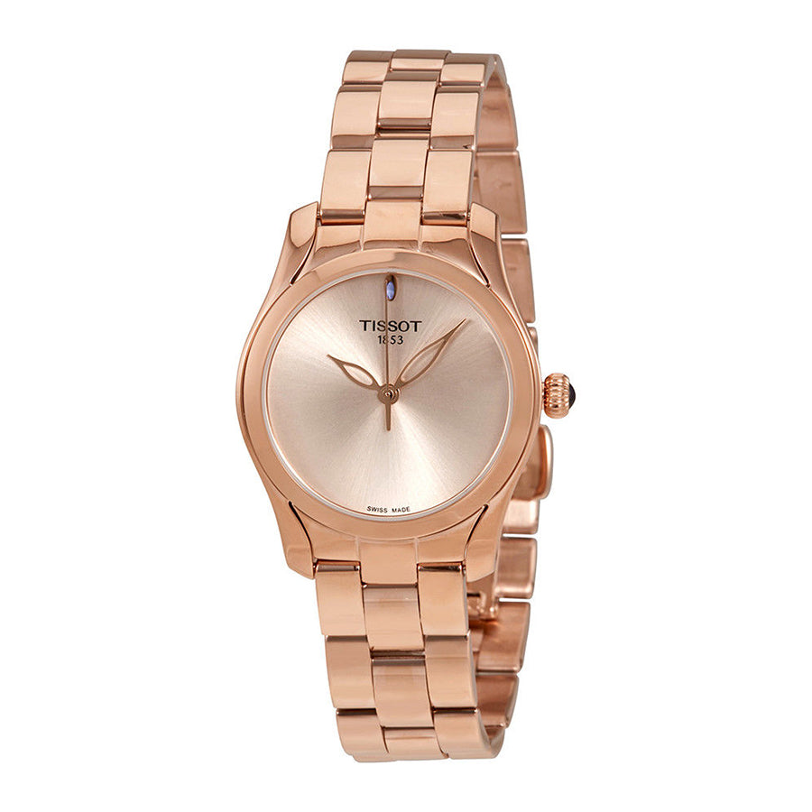 T1122103345100-Tissot Ladies T112.210.33.451.00 T-Wave Rose Gold Tone Watch