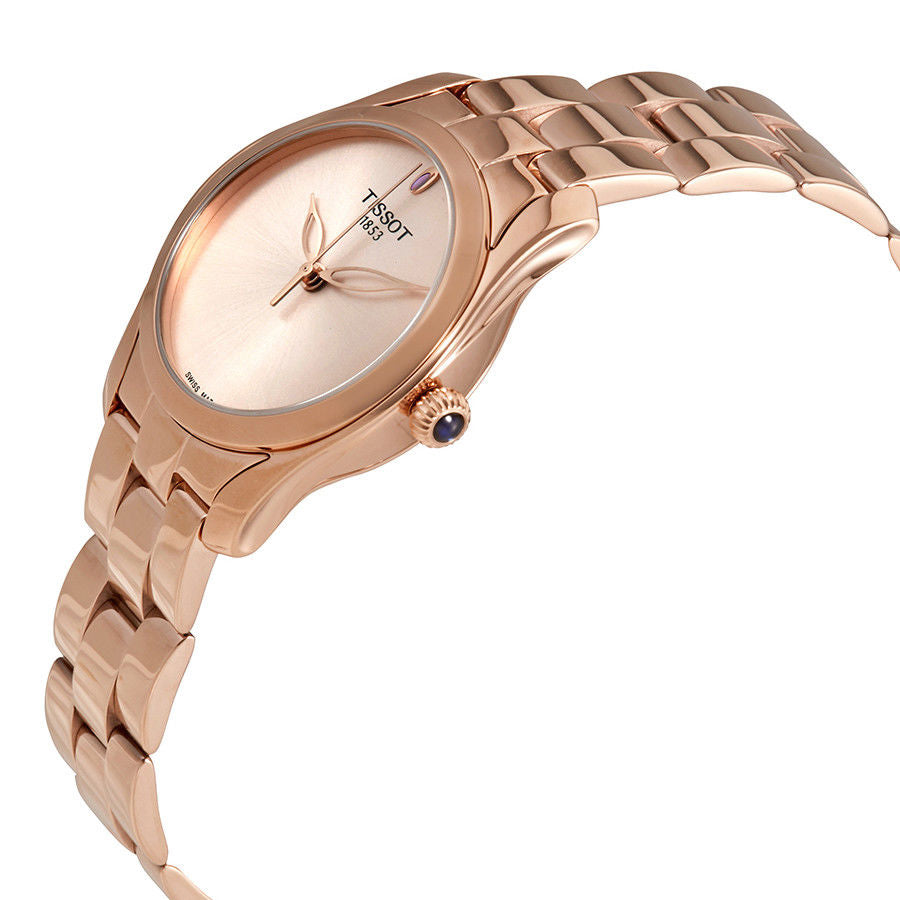 T1122103345100-Tissot Ladies T112.210.33.451.00 T-Wave Rose Gold Tone Watch