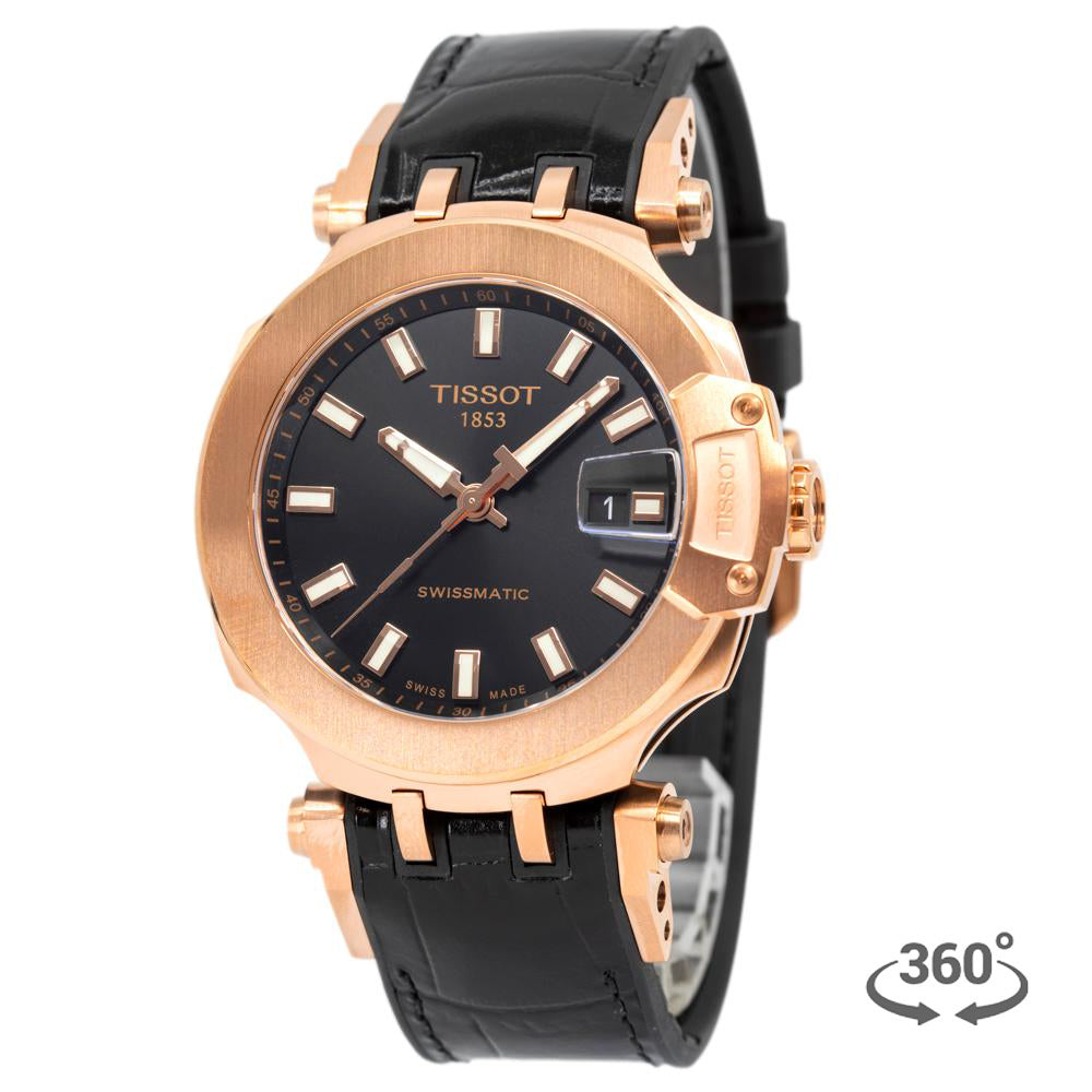 T1154073705100-Tissot Men's T115.407.37.051.00 T-Race Black Dial Watch