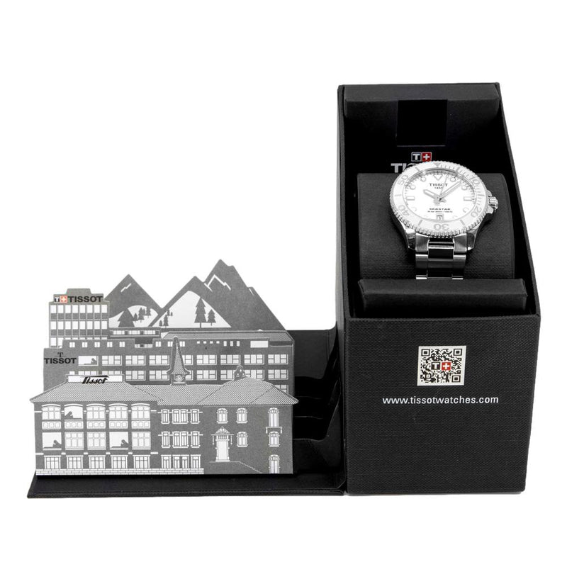 T1202101101100-Tissot Ladies T120.210.11.011.00 Seastar Silver Dial Watch