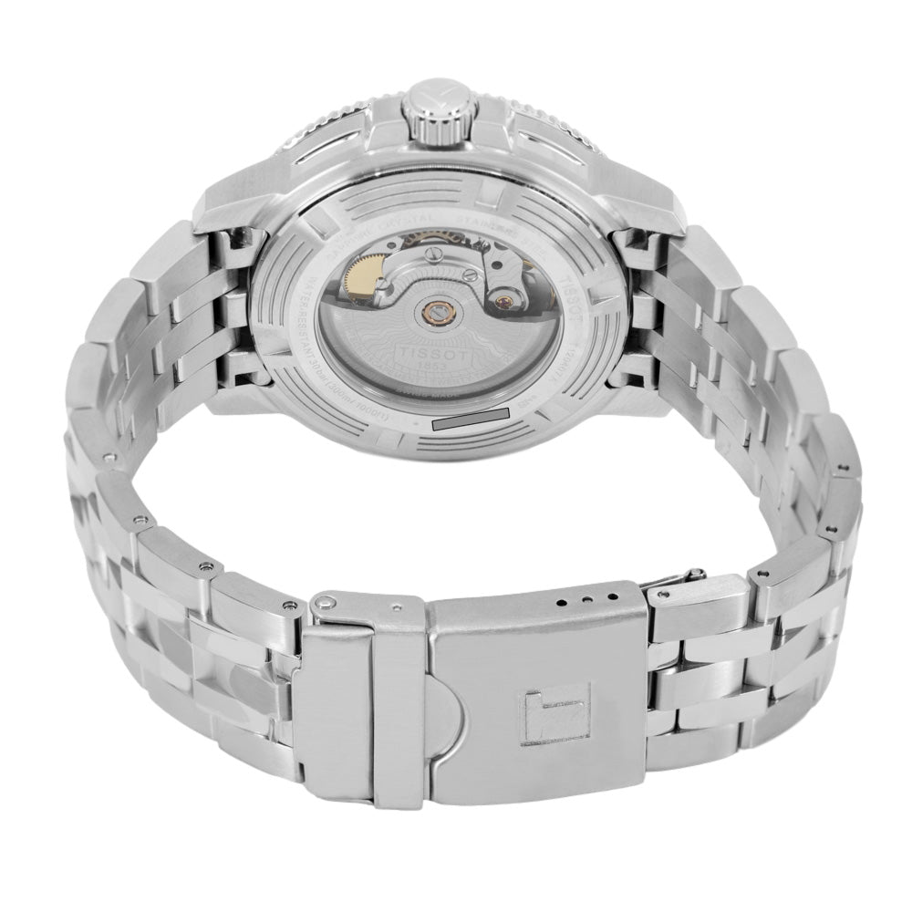 T1204071105100-Tissot Men's T120.407.11.051.00 Seaster Black Dial Watch