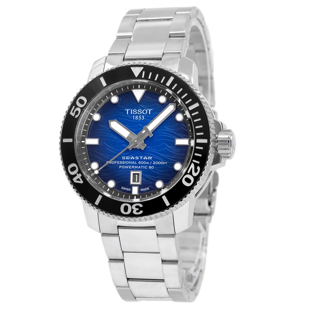 T1206071104101-Tissot T120.607.11.041.01 Seastar 2000 Blue Dial Watch