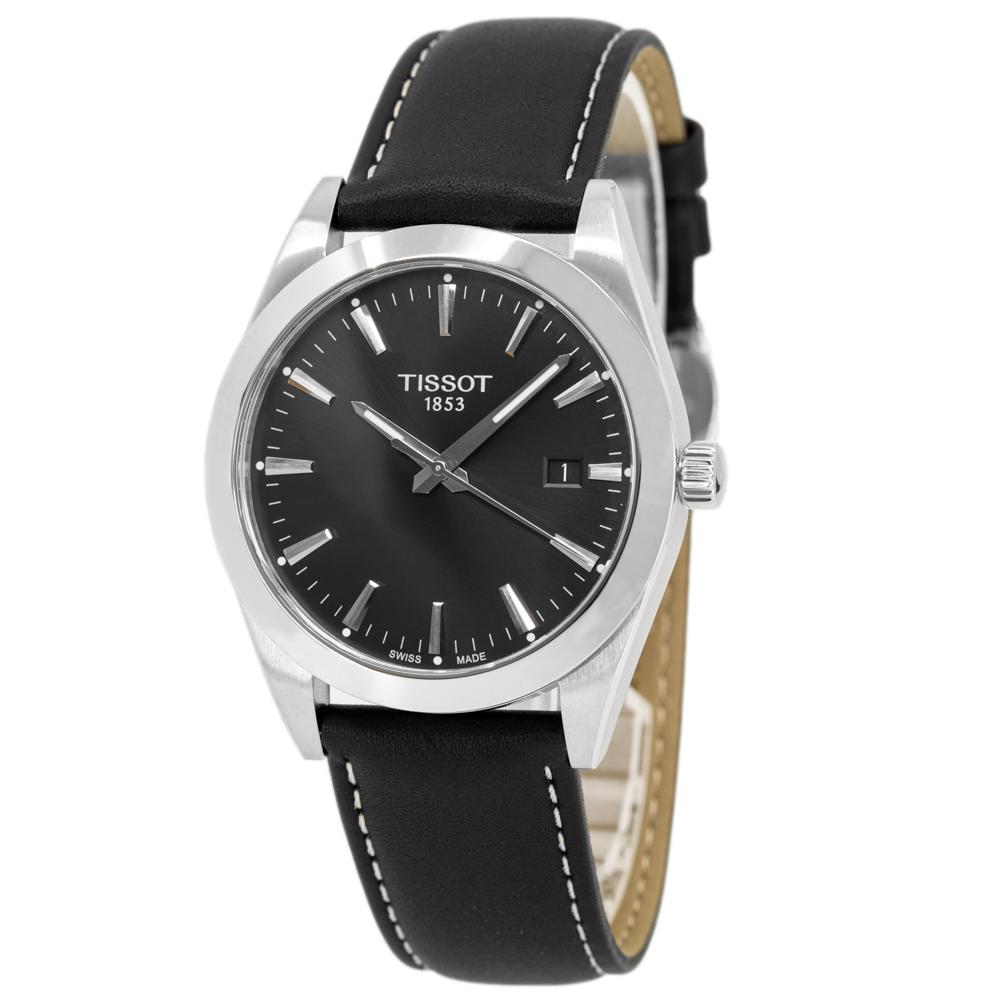 T1274101605100-Tissot Men's T127.410.16.051.00 Gentleman Black Dial Watch
