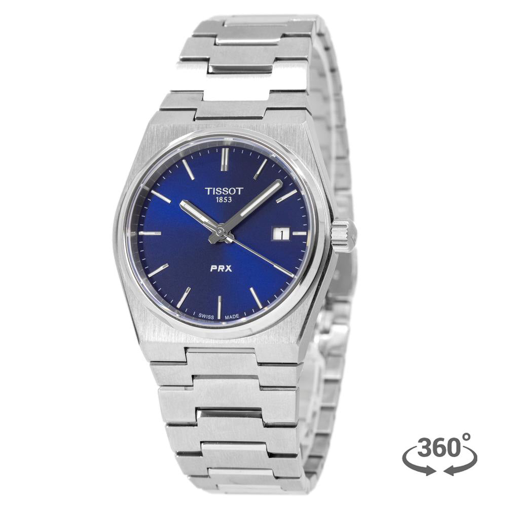 T1372101104100-Tissot Ladies T137.210.11.041.00 PRX Blue Dial 35mm Watch