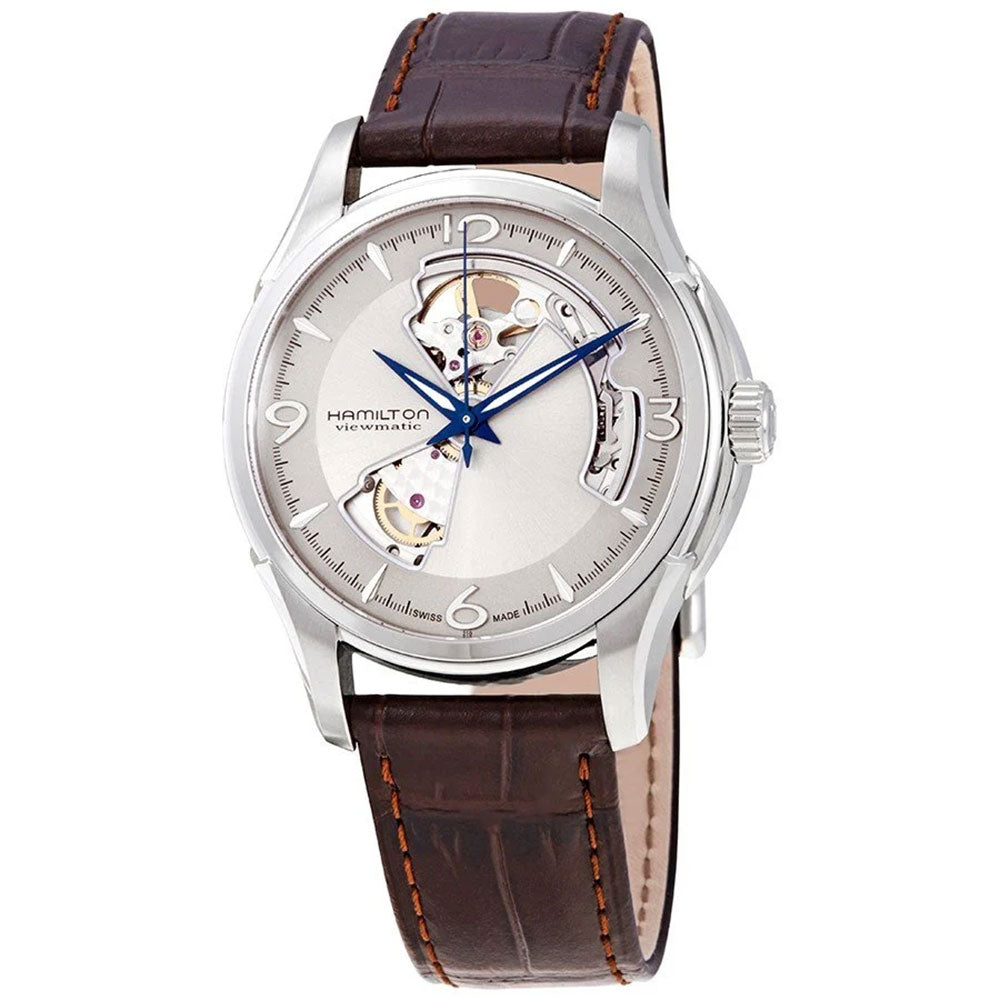 H32565521-Hamilton H32565521 Jazzmaster Open Heart Silver Dial Watch
