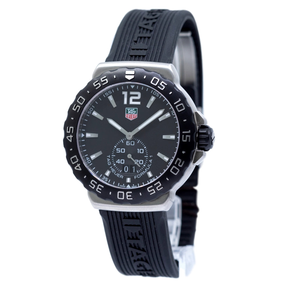 WAU1110.FT6024-Tag Heuer Men's WAU1110.FT6024 F1 Black Dial Watch