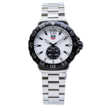 WAU1111.BA0858-Tag Heuer Men's WAU1111.BA0858 F1 White Dial Watch