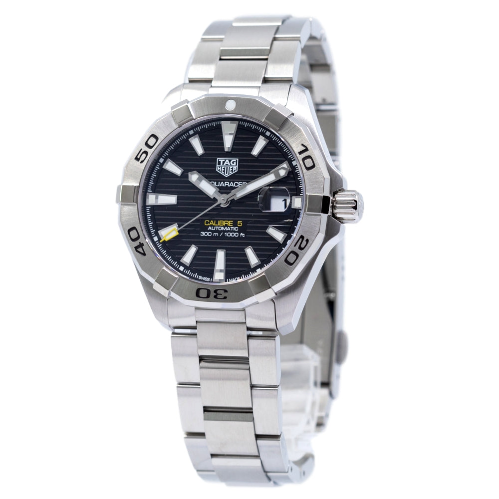 WBD2110.BA0928-Tag Heuer Men's WBD2110.BA0928 Aquaracer Black Dial Watch