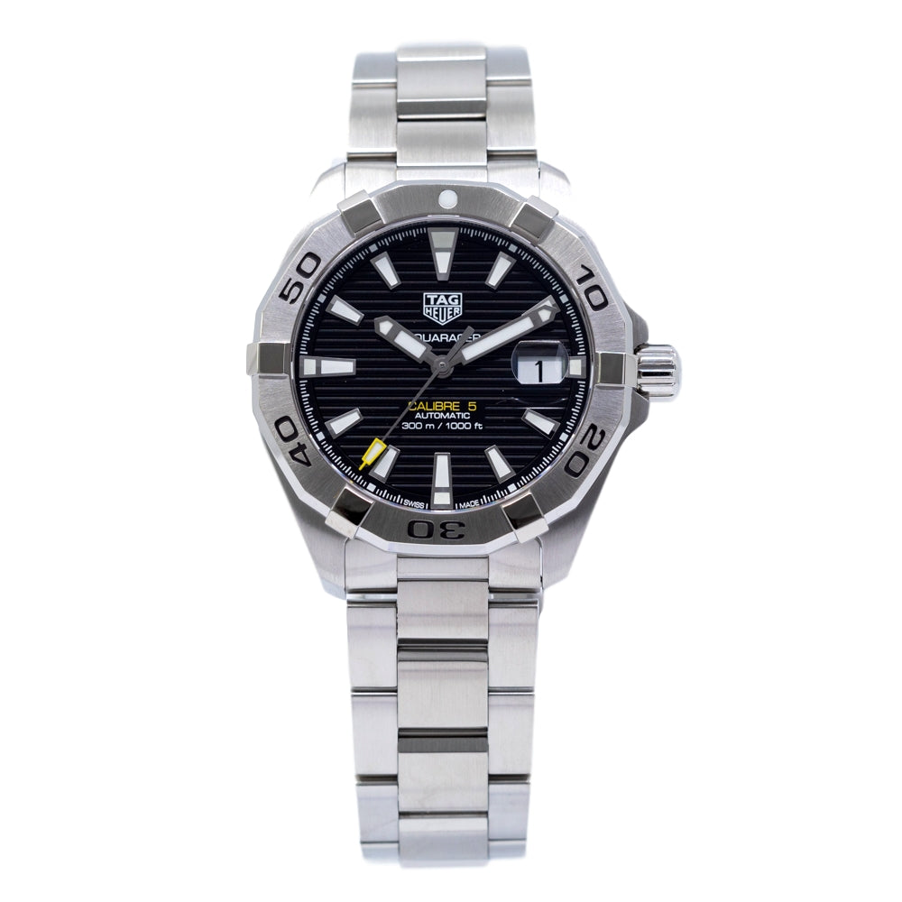 WBD2110.BA0928-Tag Heuer Men's WBD2110.BA0928 Aquaracer Black Dial Watch