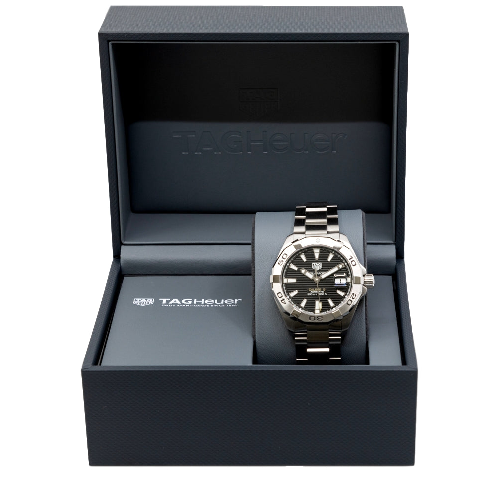 WBD2110.BA0928-Tag Heuer Men's WBD2110.BA0928 Aquaracer Black Dial Watch