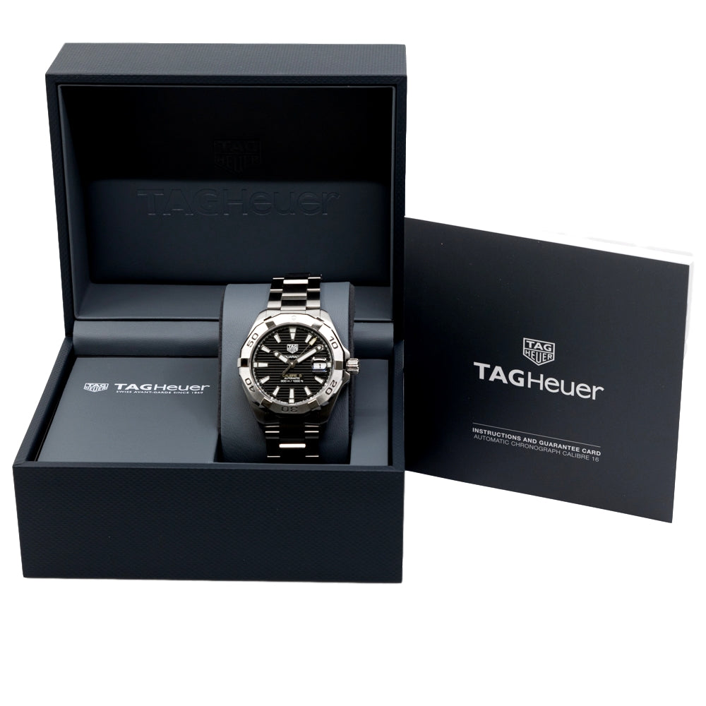 WBD2110.BA0928-Tag Heuer Men's WBD2110.BA0928 Aquaracer Black Dial Watch
