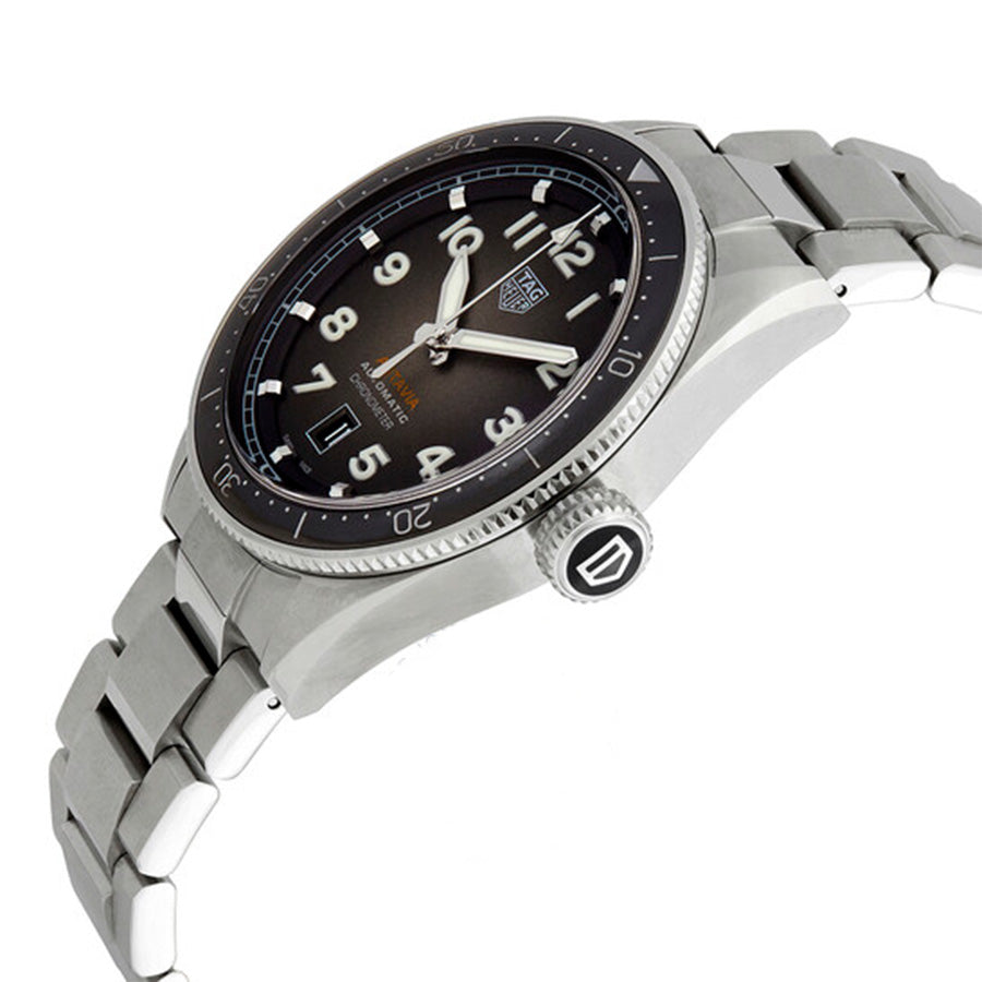WBE5114.EB0173-Tag Heuer Men's WBE5114.EB0173 Autavia Black Dial Watch