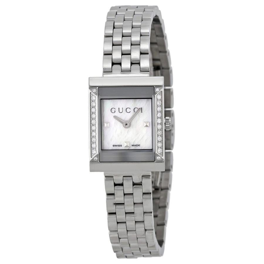 YA128405-Gucci Ladies YA128405 G Frame Quartz  Watch