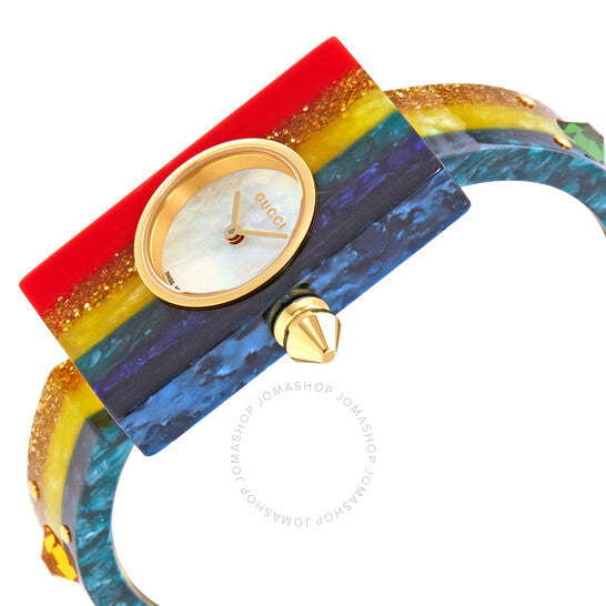 YA143520-Gucci Ladies YA143520 Studded Quartz Watch
