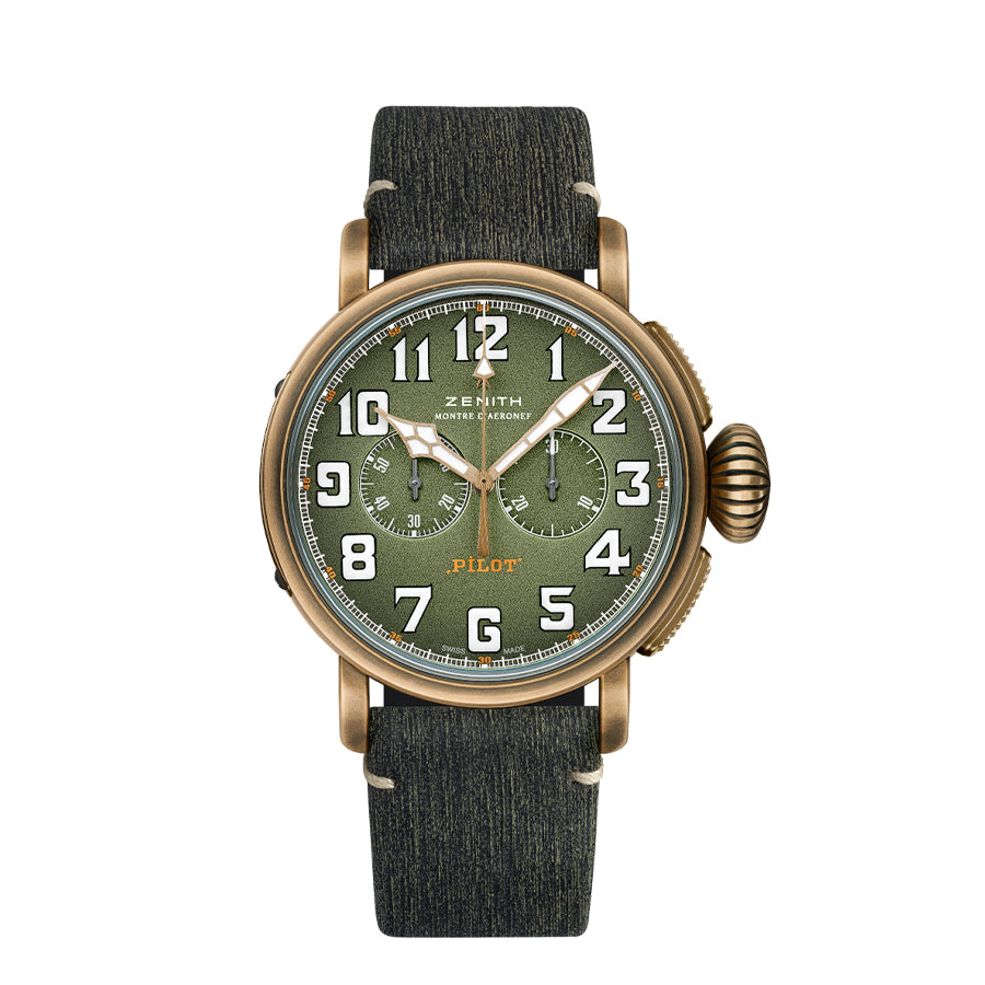 29.2430.4069/63.I001-Zenith 29.2430.4069/63.I001 Pilot Type 20 Green Watch