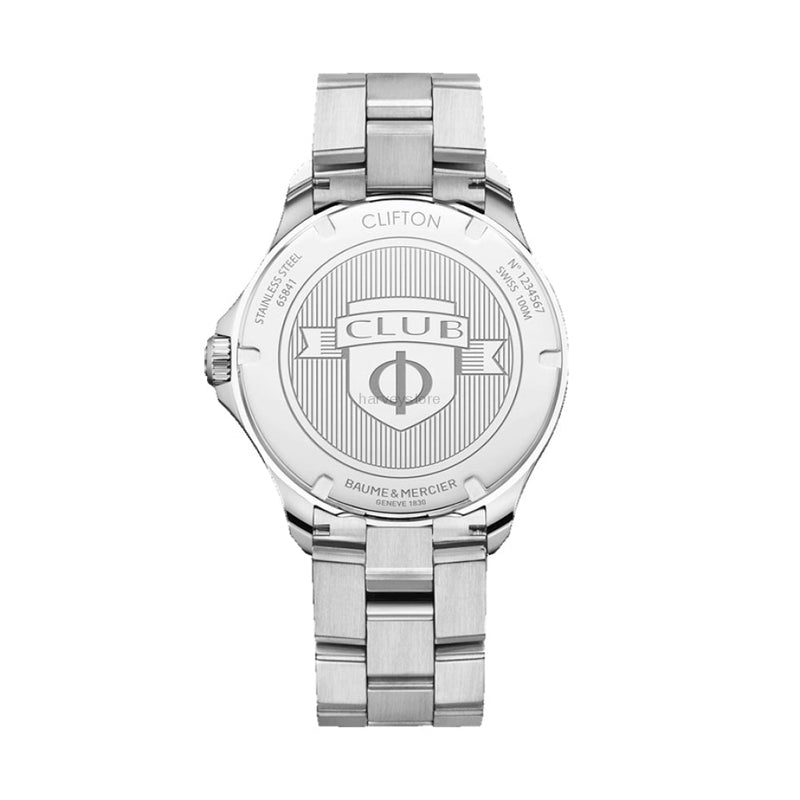 MOA10412-Baume&Mercier Men's MOA10412 Clifton Club Black Dial Watch 