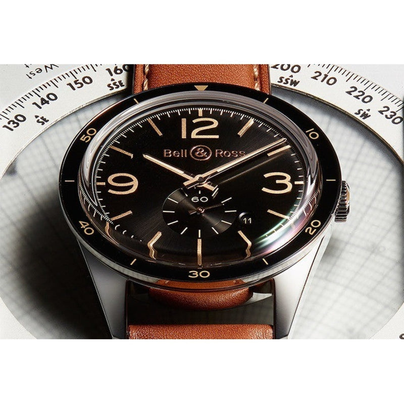 Bell & Ross Men's BRV123-GH-ST/SCA Vintage Golgen Heritage  Automatic Watch