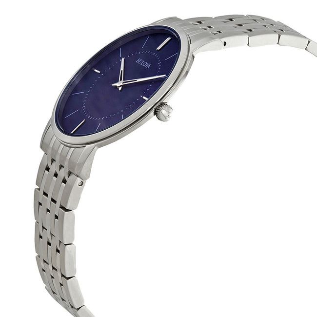 Bulova Orologio analogico al quarzo da uomo con cinturino in acciaio inossidabile 96A188, Blu, Size 39, Movimento al quarzo Bulova Orologio analogico al quarzo da uomo con cinturino in acciaio inossidabile 96A188, Blu, Size 39, Movimento al quarzo