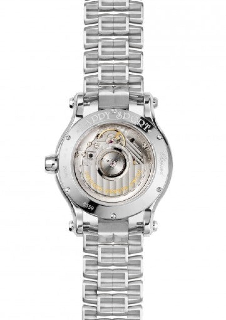 Chopard Ladies 278559-3002 Happy Sport 36 mm Auto Steel and Diamonds