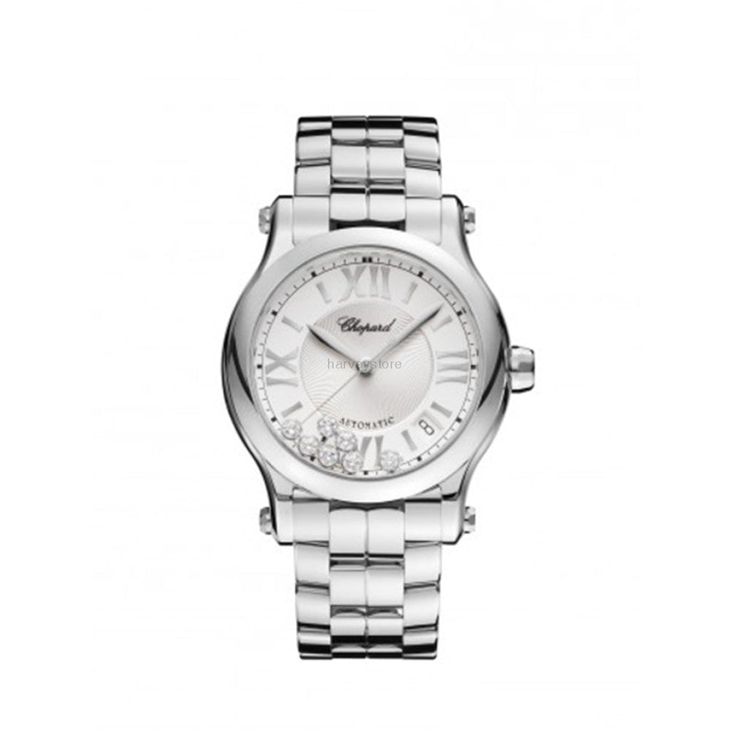 Chopard Ladies 278559-3002 Happy Sport 36 mm Auto Steel and Diamonds