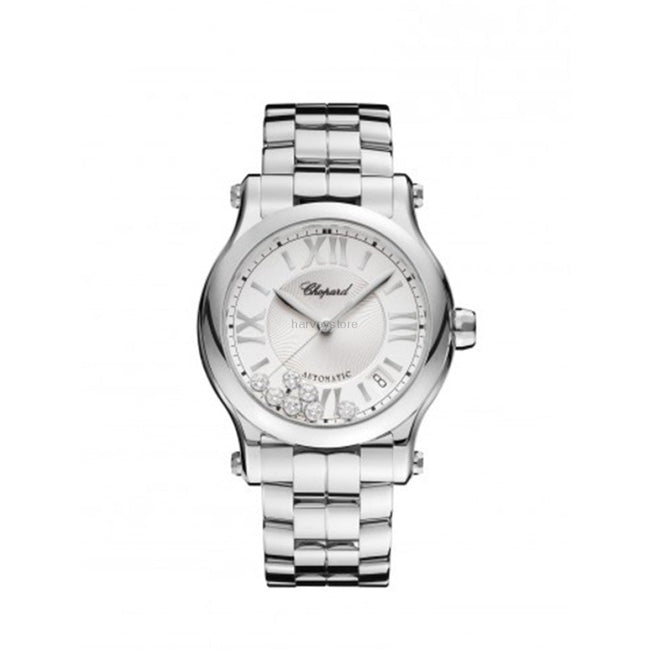 Chopard Ladies 278559-3002 Happy Sport 36 mm Auto Steel and Diamonds