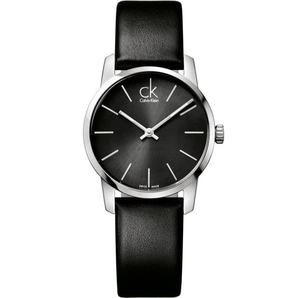 ck black ladies watch